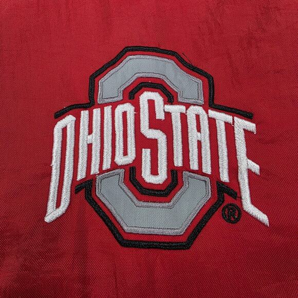 Ohio State Buckeyes Jacket Mens 4XL Red NCAA Football Starter 1/4 Zip Pullover - Picture 12 of 16